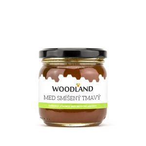 Woodland smíšený tmavý med 250 g